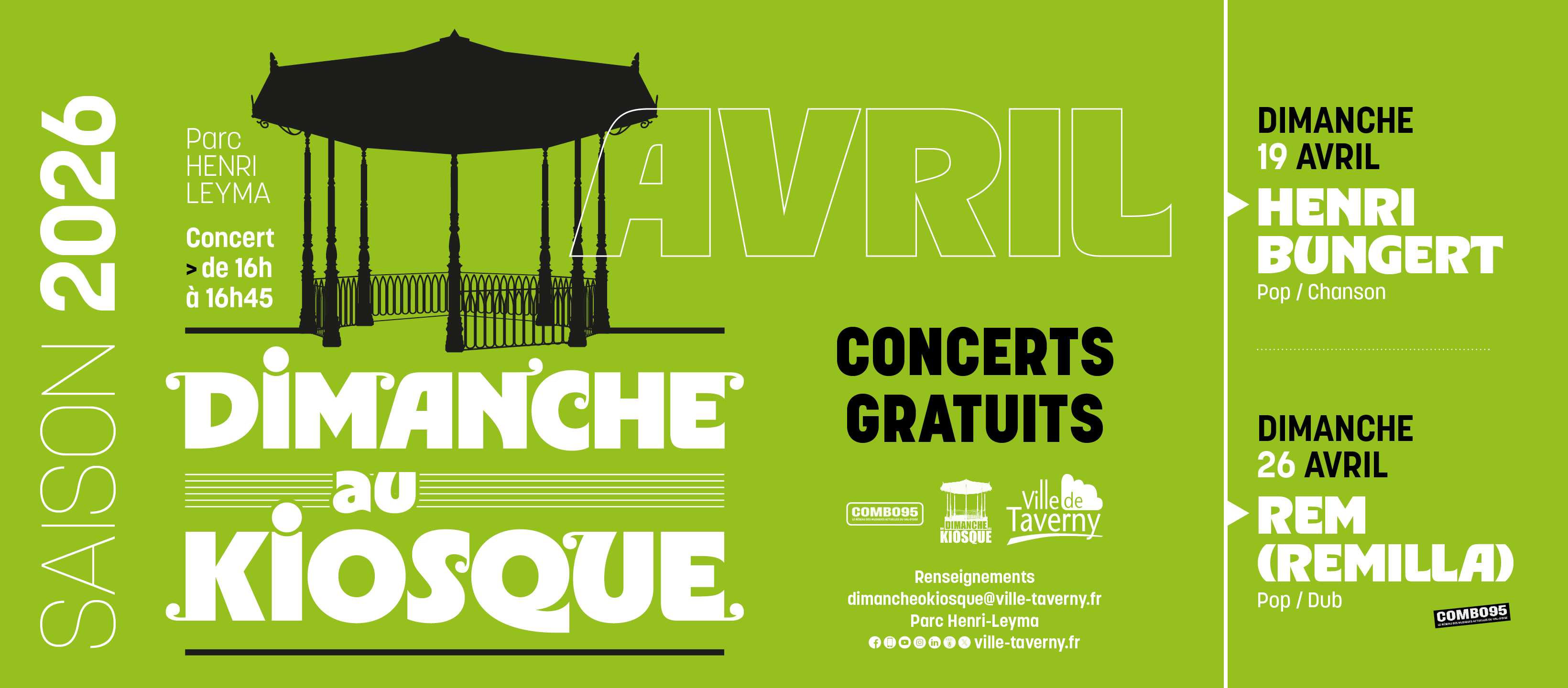 Dimanches au kiosque 2026 : en avant la musique !