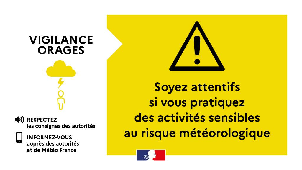 Vigilance jaune - Orage