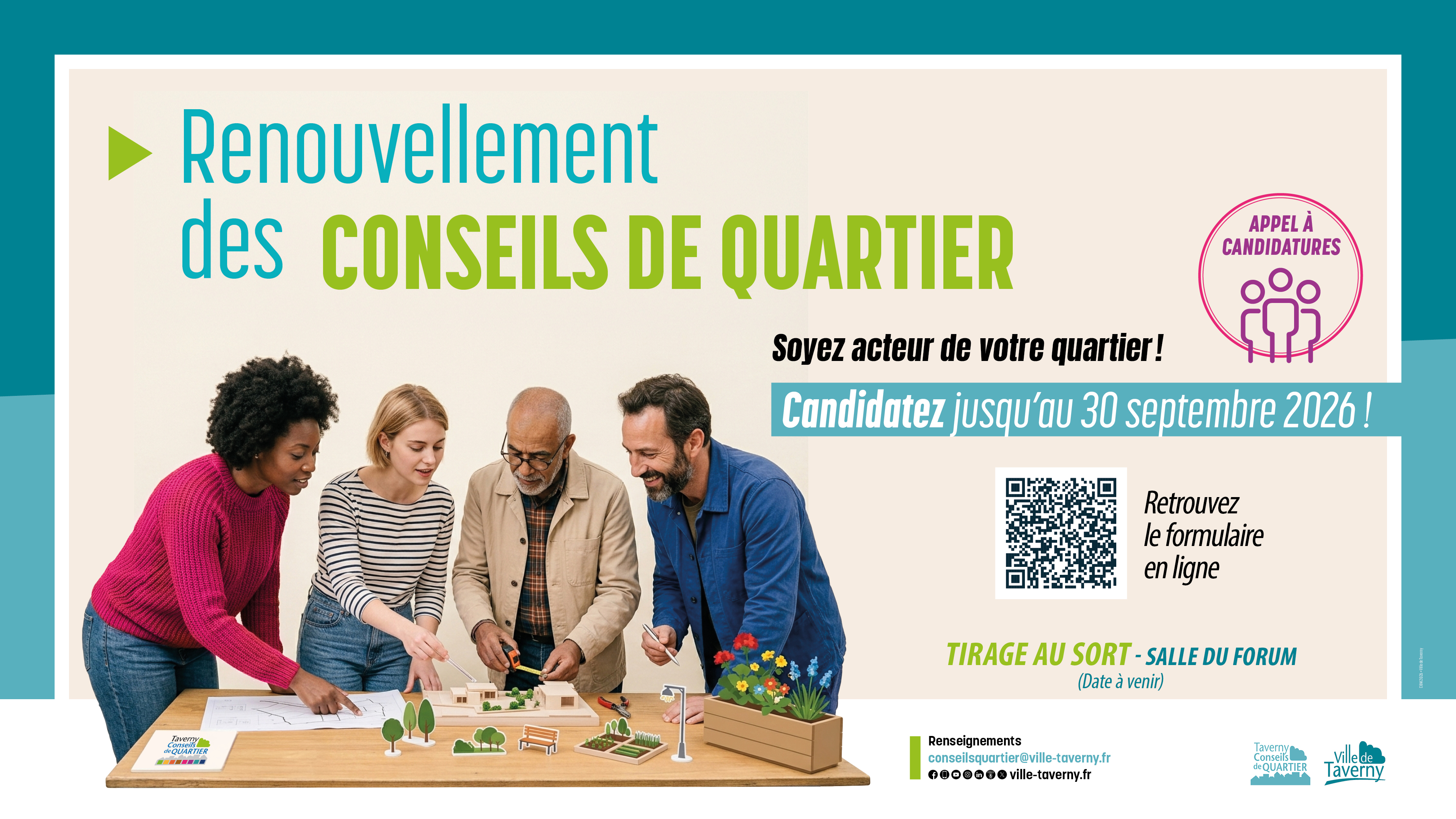 Appel à candidatures : devenez acteur de votre quartier !