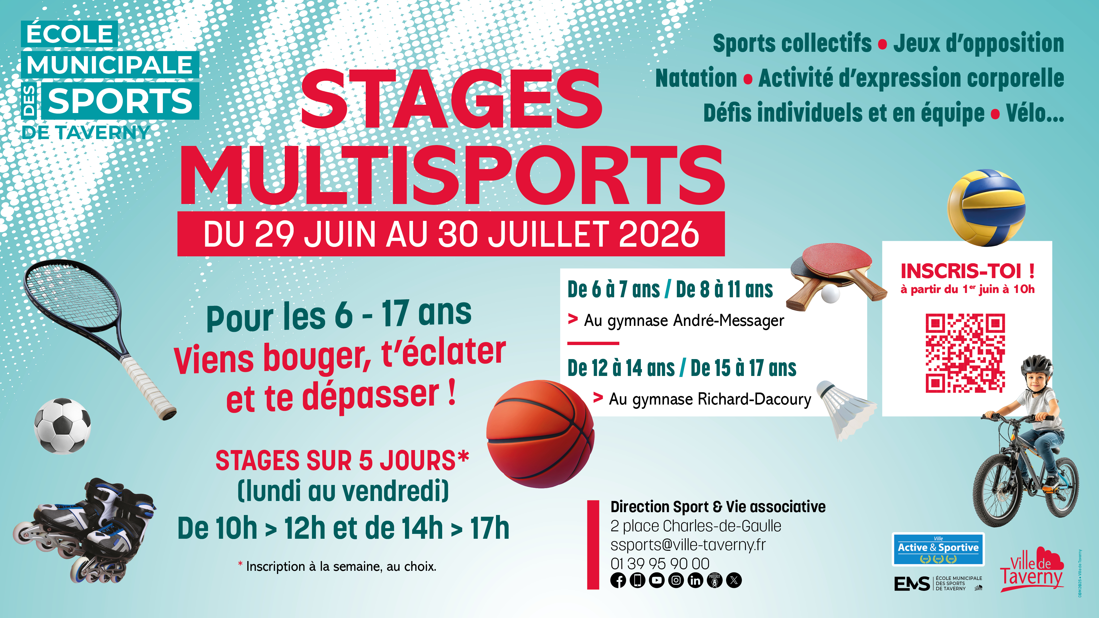 Les stages Multisports : ouverture des inscriptions le 1er juin