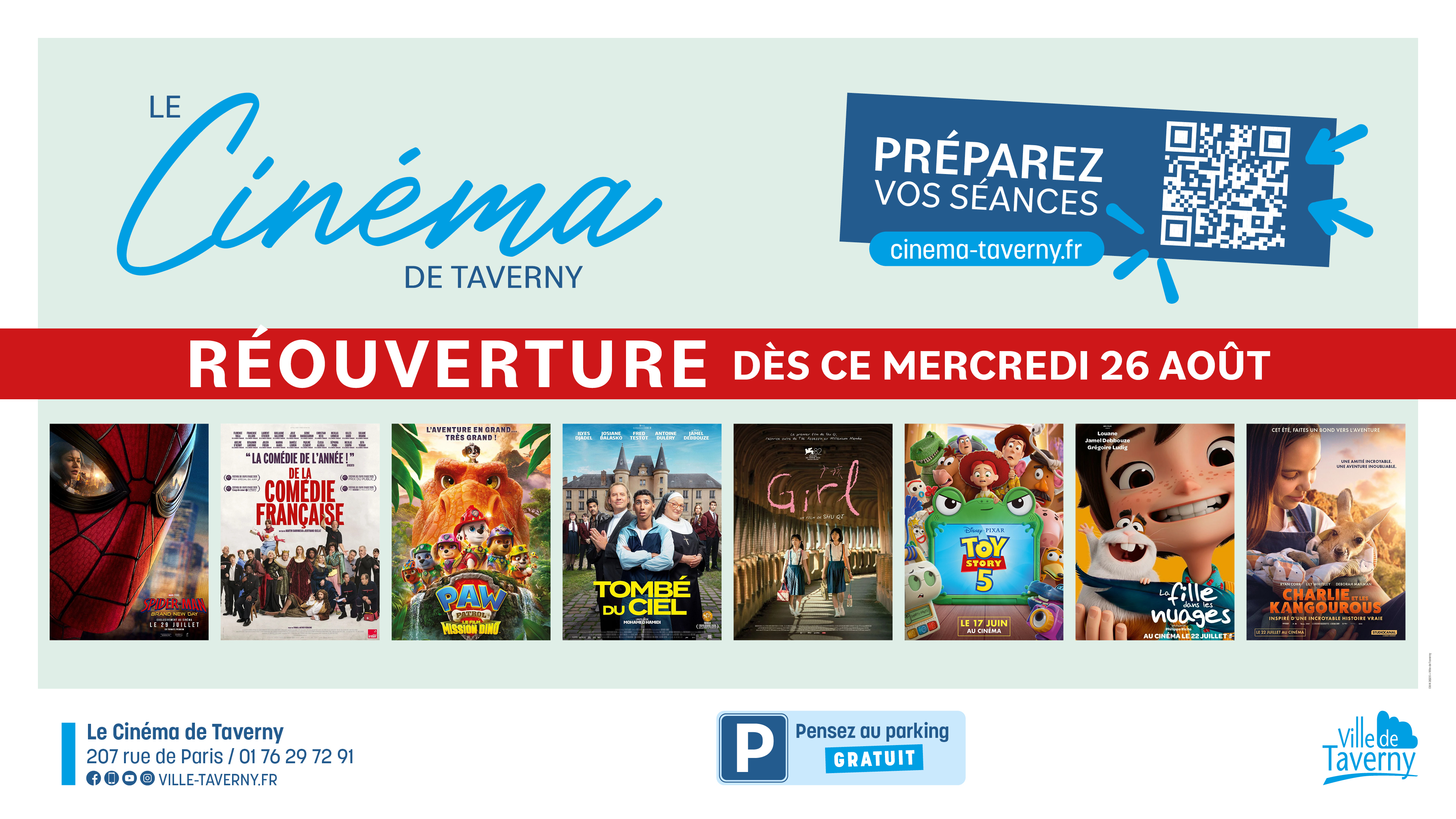Le Cinéma de Taverny rouvre ses portes !