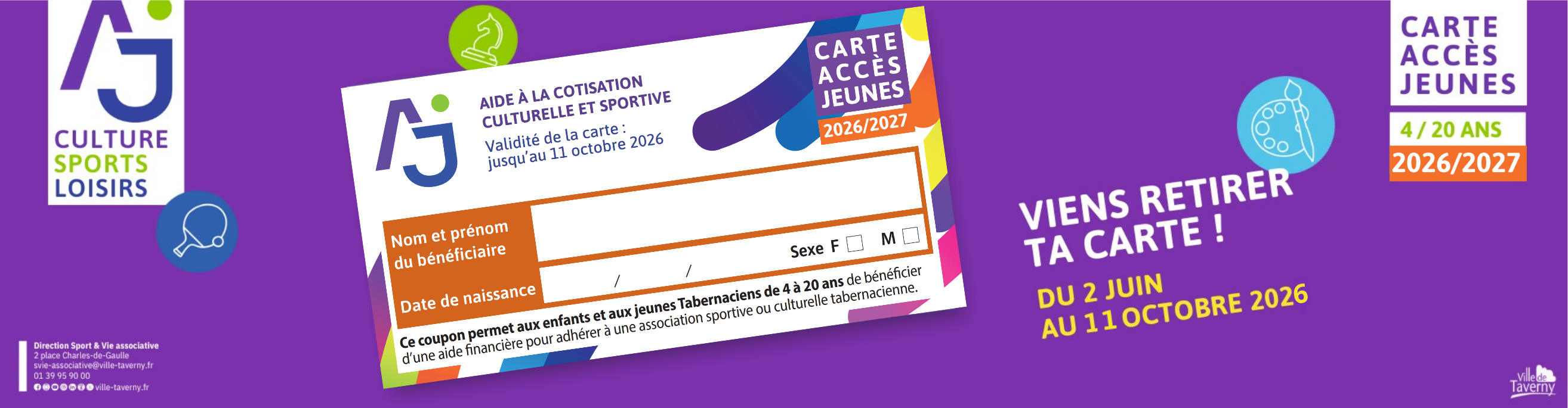La Carte Accès Jeunes 2025-27