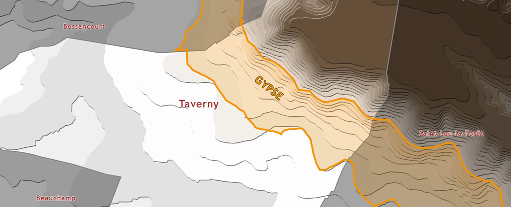 Le gypse à Taverny et sur les communes environnantes