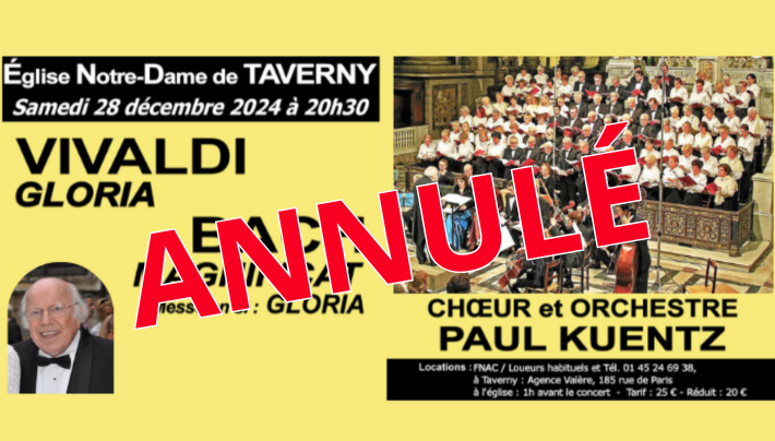 ANNULÉ - Concert du Chœur et orchestre Paul Kuentz