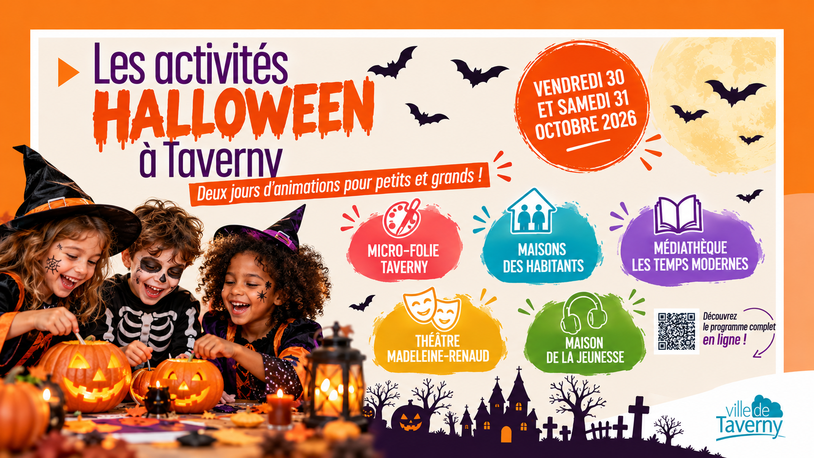 Grand week-end d'Halloween à Taverny : demandez le programme des 30 et 31 octobre !