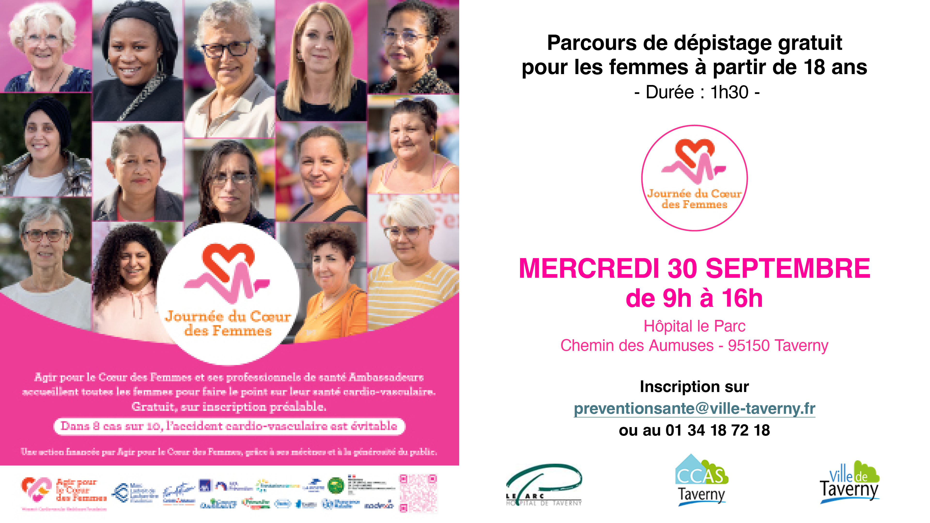 Journée du Cœur des Femmes : dépistage cardiovasculaire gratuit à Taverny