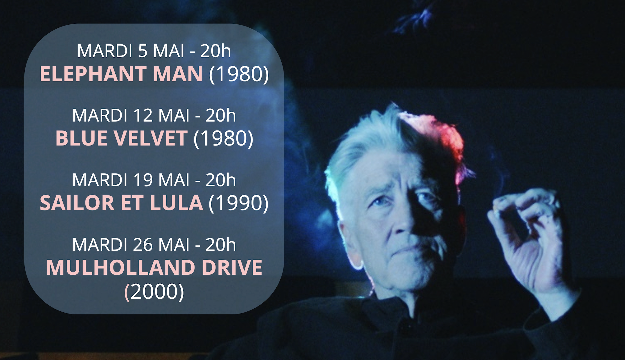 Conférence - L'ENVERS DU RÊVE DANS LE CINÉMA DE DAVID LYNCH