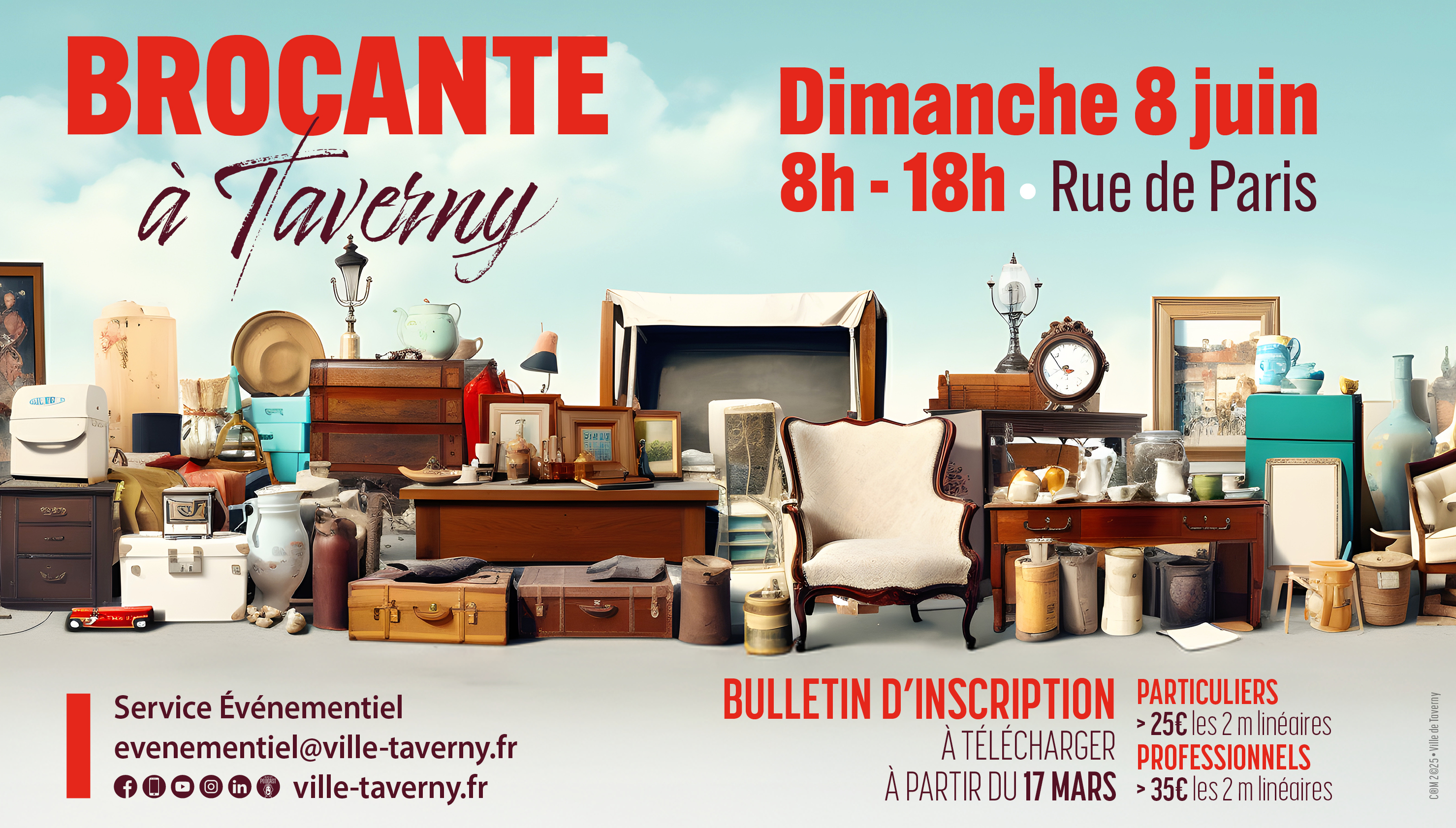 Brocante de Taverny le 8 juin 2025