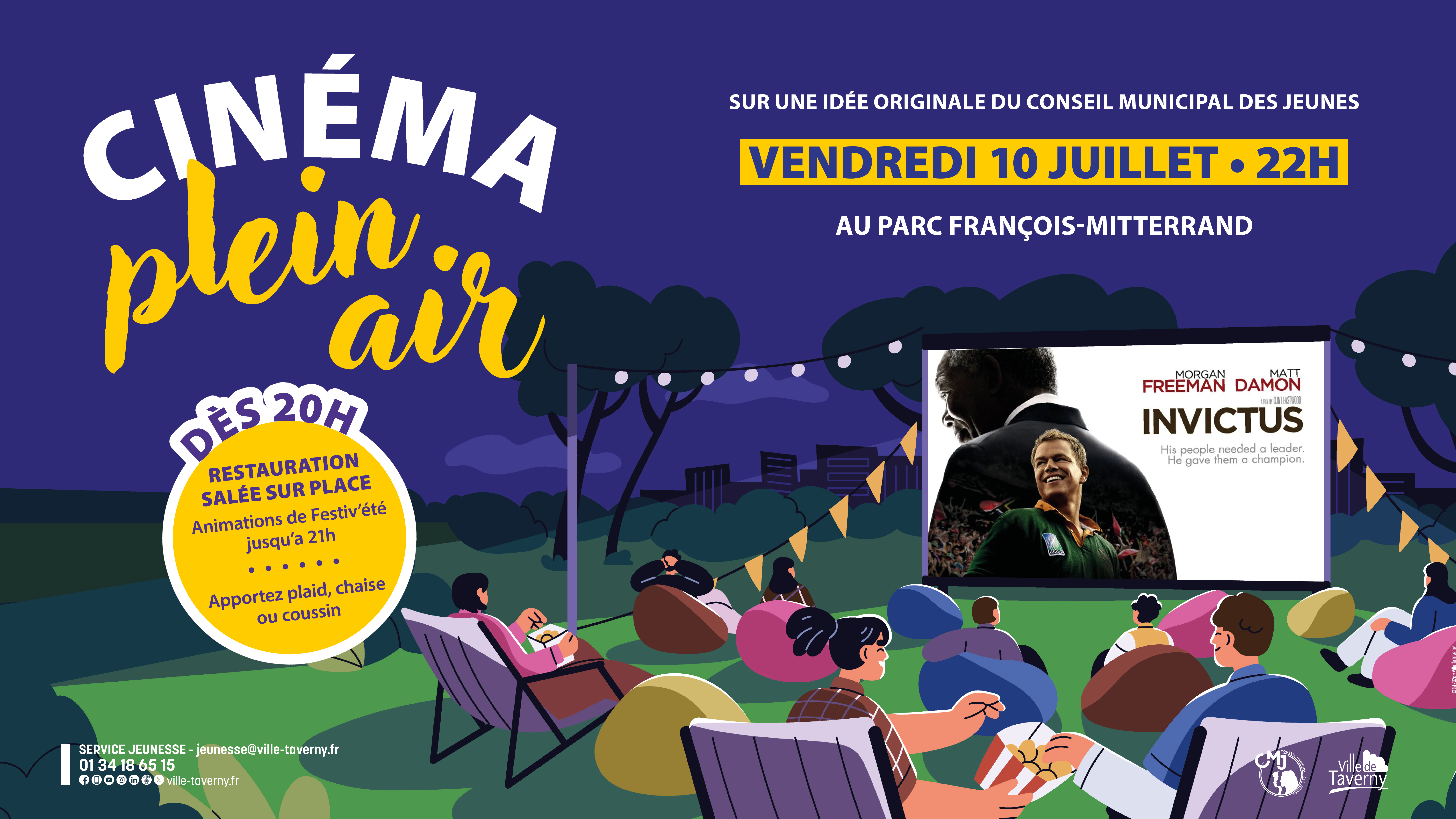 Cinéma en plein air au Parc François-Mitterrand
