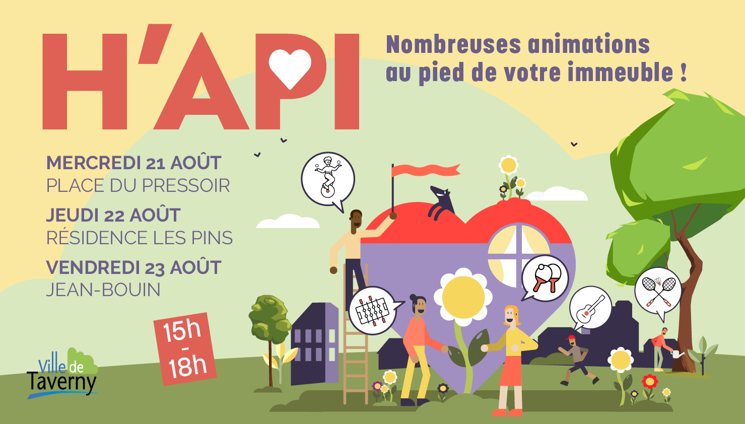 H'Api : animations en pied d'immeubles