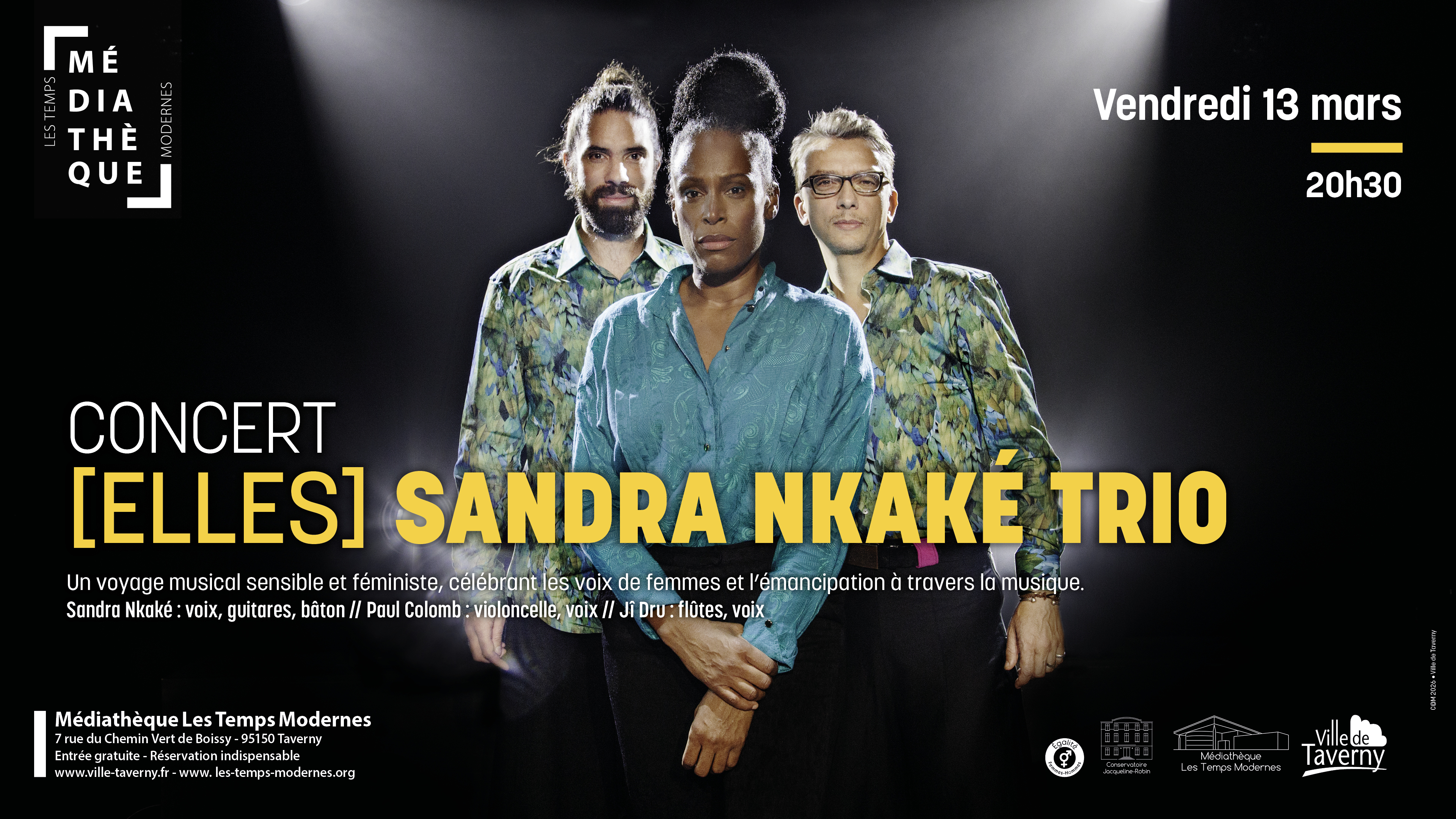 Concert - [ELLES] Sandra Nkaké Trio
